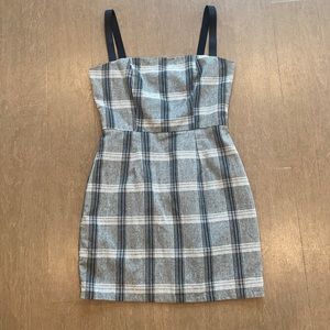 Revolve Fitted Plaid Mini Dress. Size S